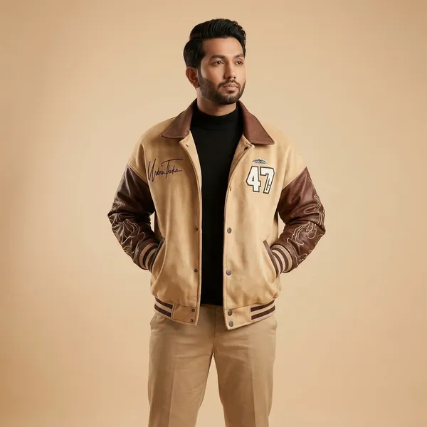 Ak47_Brown_Beige_Varsity_Jacket