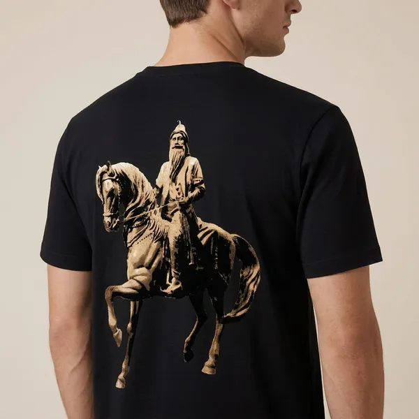 Maharaja_Ranjit_Singh_Regal_Legacy_Black_Velvet_Print_T-Shirt