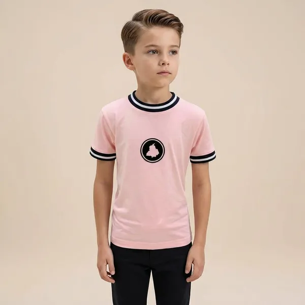 Punjab_Map_Pink_Kids_T-Shirt