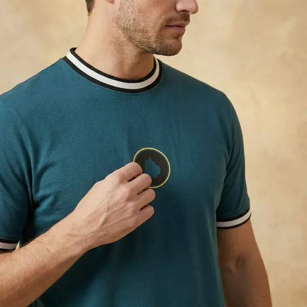 Punjab_Map_Teal_Green_Mens_T-Shirt