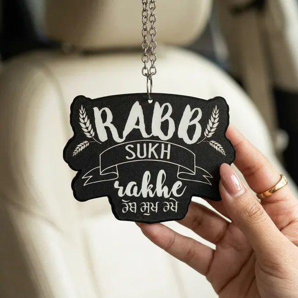 Rabb_Sukh_Rakhe_Car_Hanging
