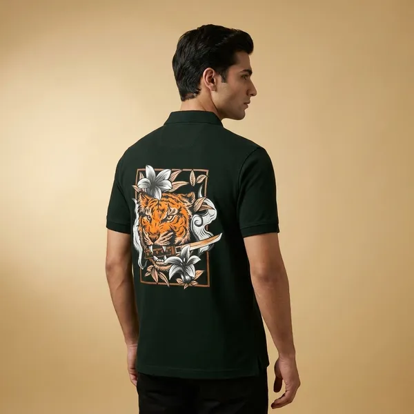 Watch_Out_Dark_Green_Polo_T-Shirt