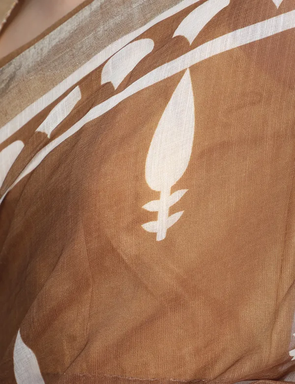 Tantvi_Desert_Bloom_Cotton_Linen_Saree