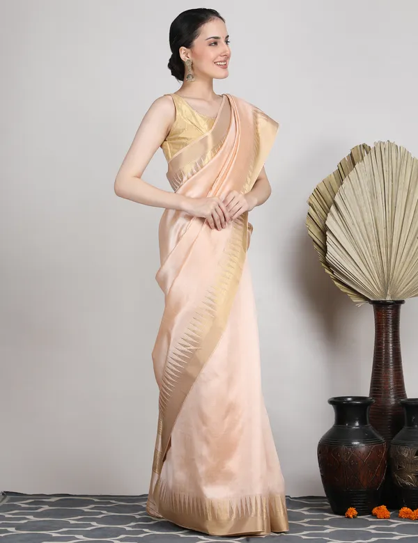 Tantvi_Auric_Weave-Peach_Chanderi_Zari_Saree