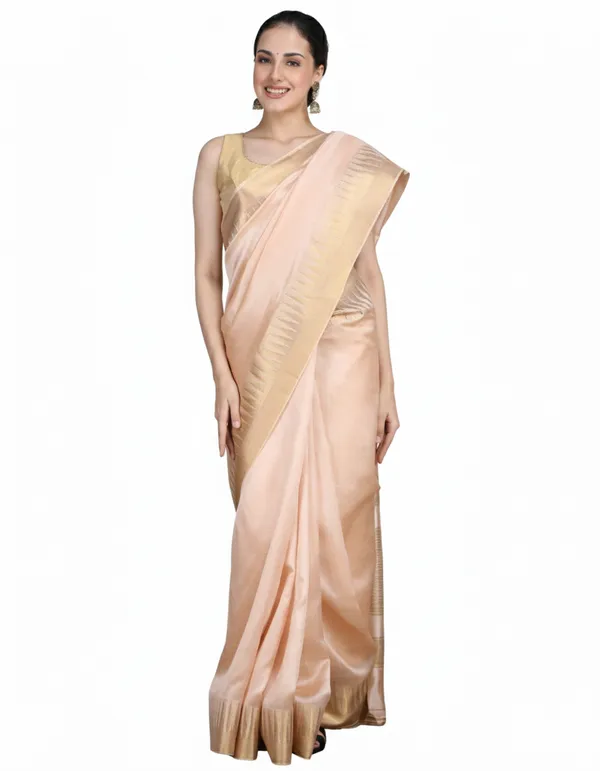 Tantvi_Auric_Weave-Peach_Chanderi_Zari_Saree