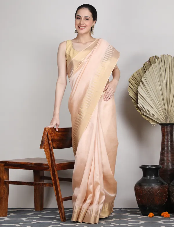 Tantvi_Auric_Weave-Peach_Chanderi_Zari_Saree