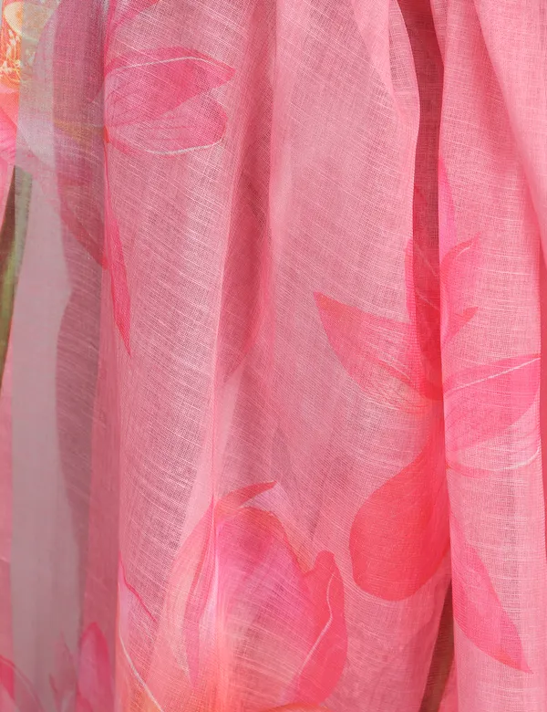 Tantvi_Sacred_Bloom_Cotton_Linen_Saree