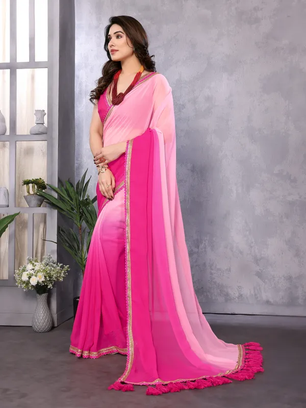Tantvi_Pink_Mirage_Pure_Georgette_Saree