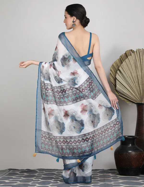 Tantvi_Inkverse_Cotton_Linen_Saree