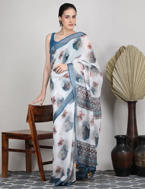 Tantvi_Inkverse_Cotton_Linen_Saree