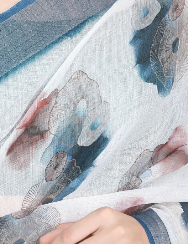 Tantvi_Inkverse_Cotton_Linen_Saree