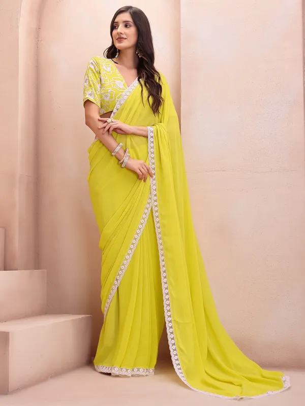 Tantvi_Ivory_Sunrise_Pure_Georgette_Saree