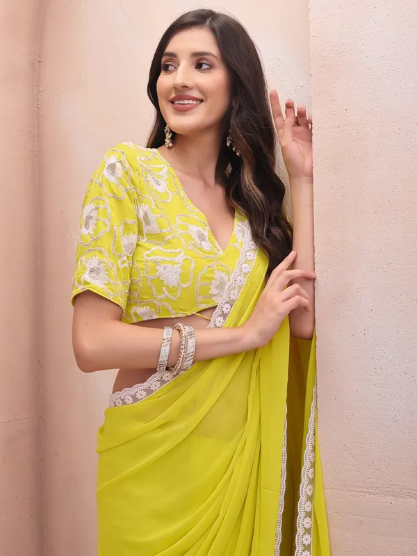 Tantvi_Ivory_Sunrise_Pure_Georgette_Saree