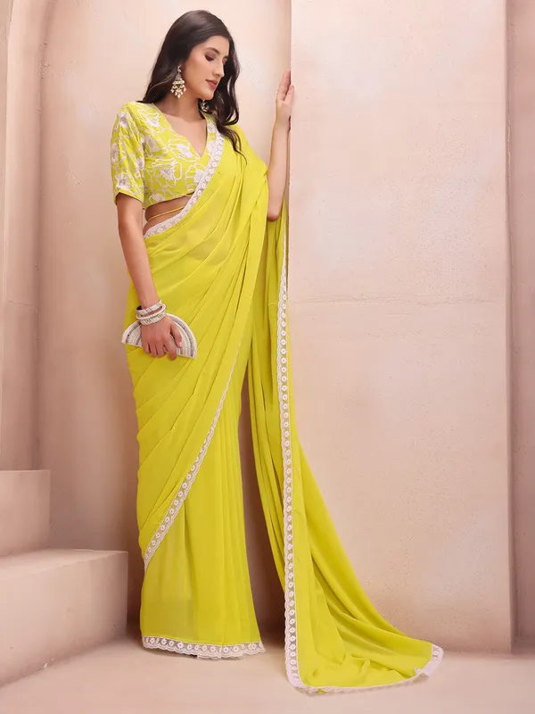 Tantvi_Ivory_Sunrise_Pure_Georgette_Saree