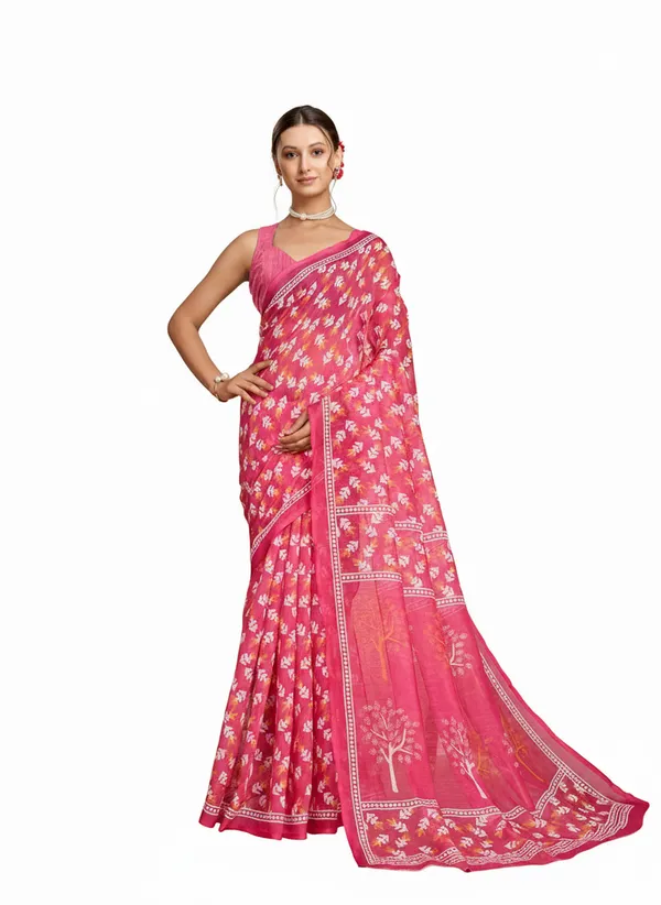 Tantvi_Blush_Canvas_Cotton_Linen_Saree