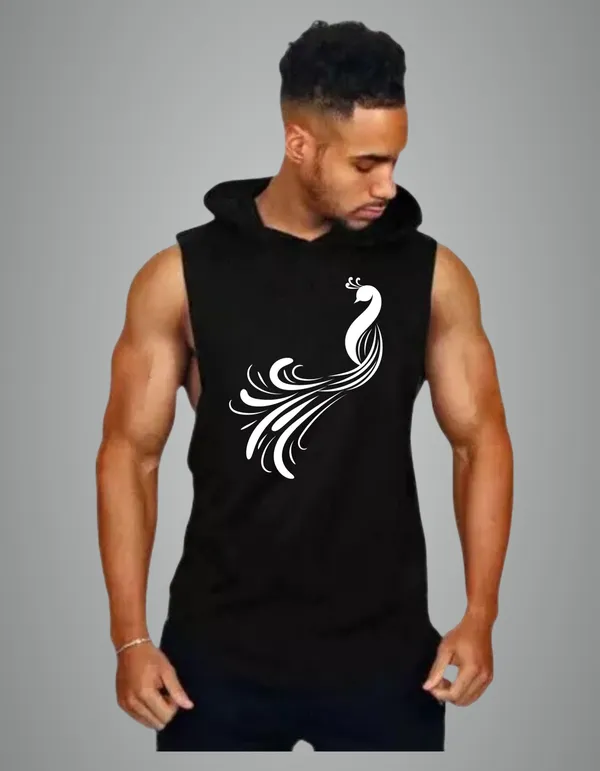 Black_Cotton_Blend_Trendy_Peacock_2_Gym_Vest_For_Men