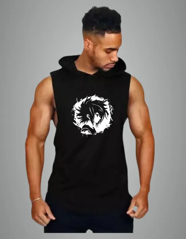Black_Cotton_Blend_Trendy_Boy_Face_Gym_Vest_For_Men