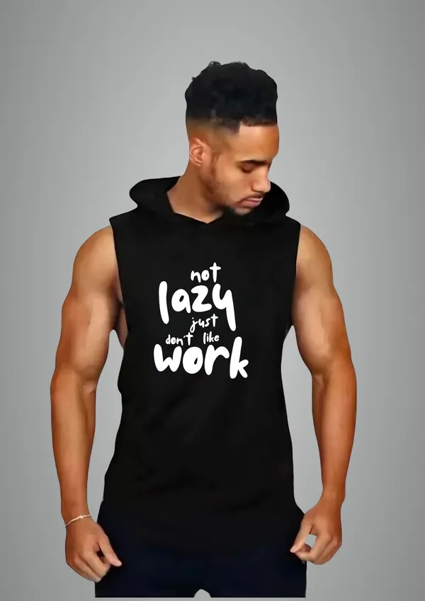 Black_Cotton_Blend_Trendy_I'M_Not_Lazy_Gym_Vest_For_Men