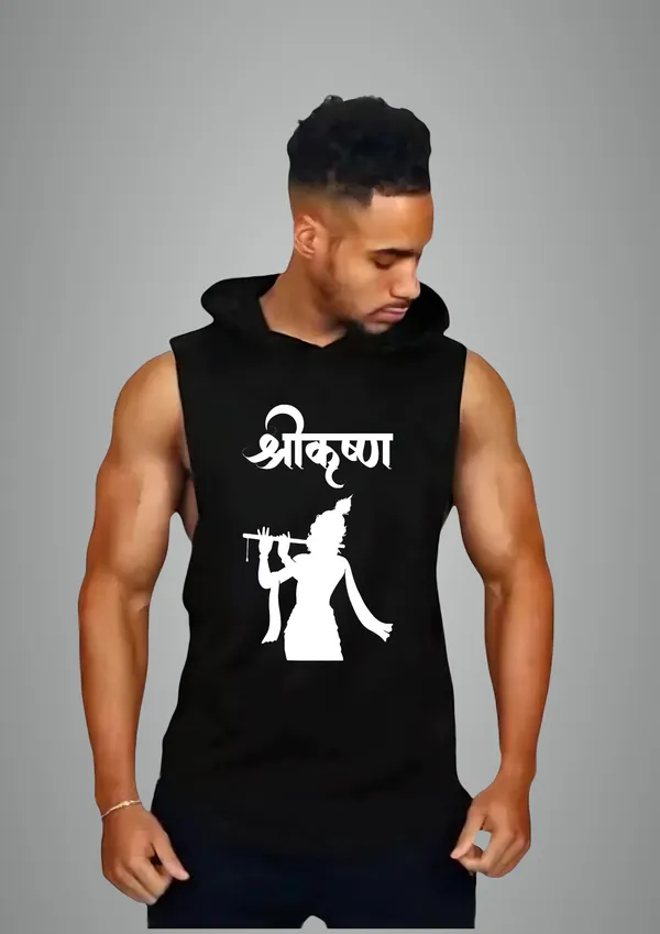Black_Cotton_Blend_Trendy_Shri_Krisna_Gym_Vest_For_Men