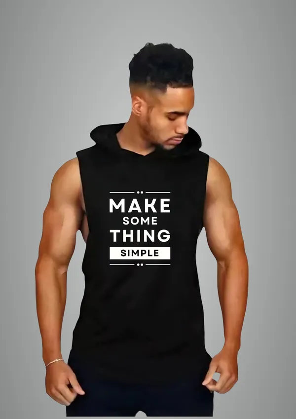 Black_Cotton_Blend_Trendy_Make_Something_Gym_Vest_For_Men
