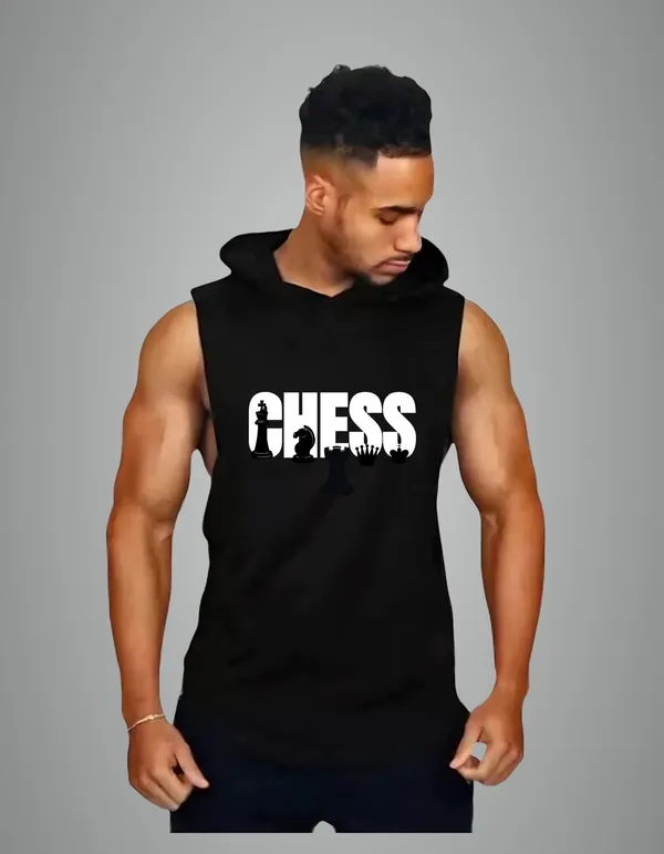 Black_Cotton_Blend_Trendy_Chess_Gym_Vest_For_Men