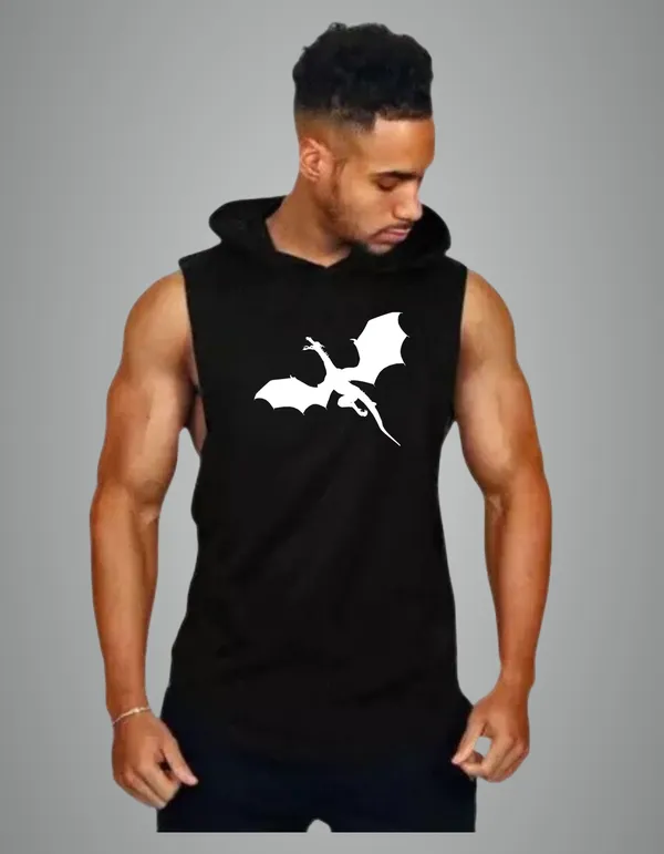 Black_Cotton_Blend_Trendy_Dargon_Gym_Vest_For_Men