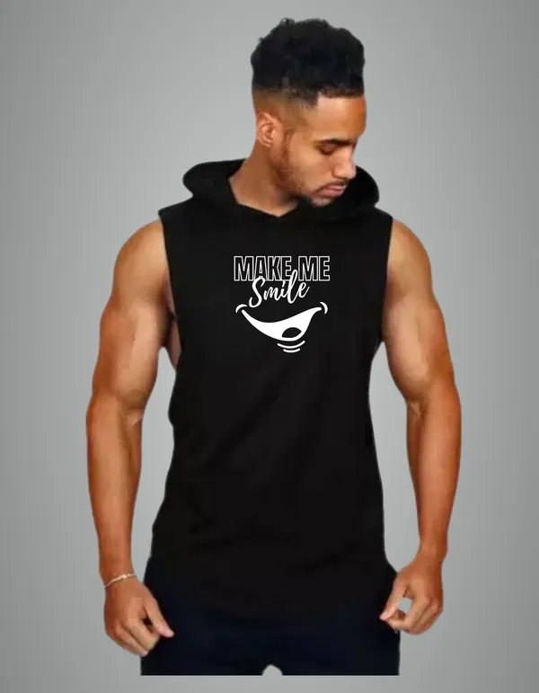 Black_Cotton_Blend_Trendy_Make_Me_Smille_Gym_Vest_For_Men