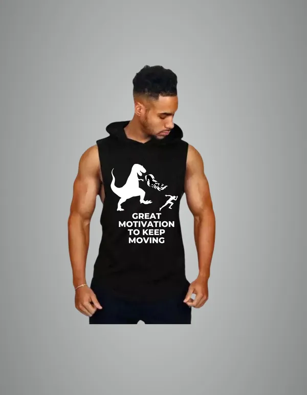 Black_Cotton_Blend_Trendy_Hood_Dinosaur_Gym_Vest_For_Men