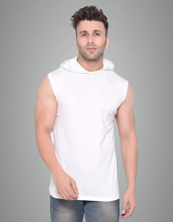 White_Cotton_Blend_Trendy_Plain_Gym_Vest_For_Men