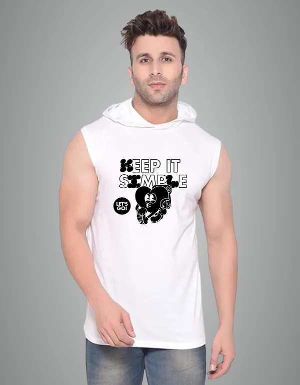 White_Cotton_Blend_Trendy_Keep_It_Simmple_Gym_Vest_For_Men