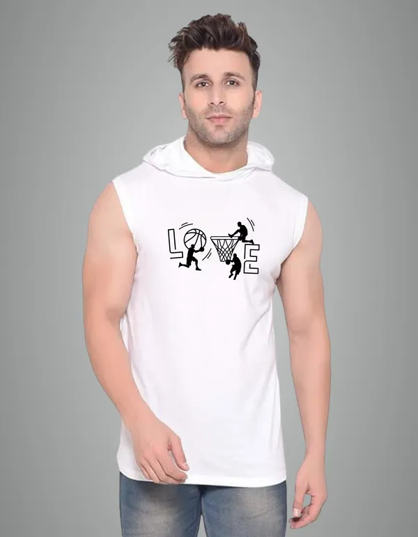 White_Cotton_Blend_Trendy_Love_Gym_Vest_For_Men
