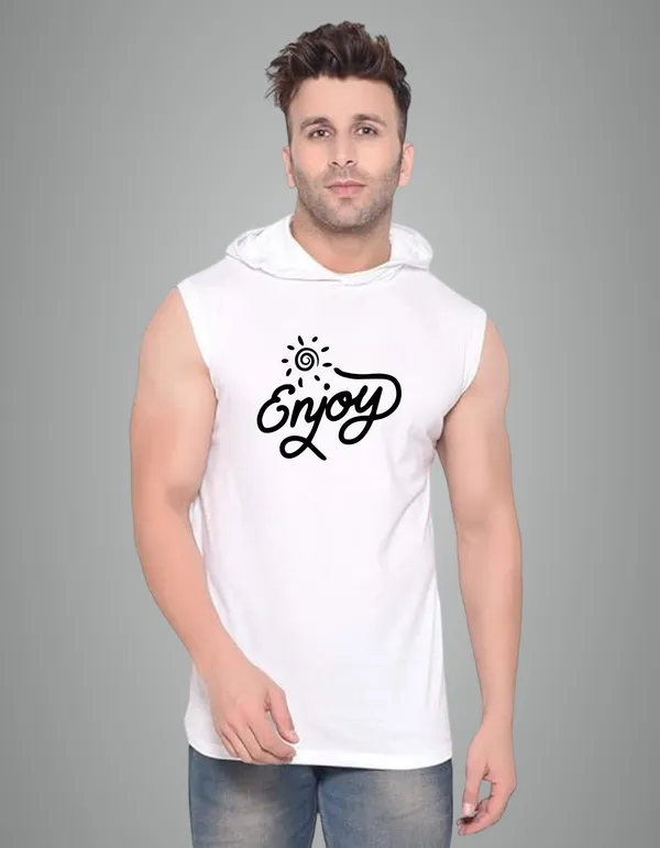 White_Cotton_Blend_Trendy_Enjoy_Gym_Vest_For_Men