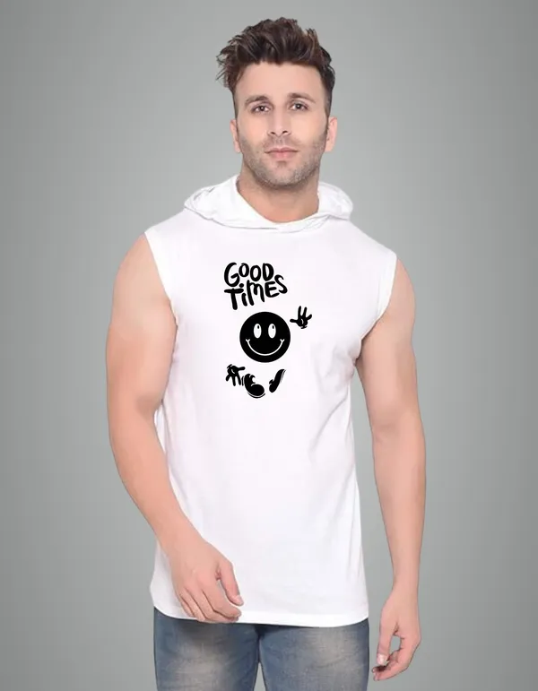 White_Cotton_Blend_Trendy_Good_Times_Gym_Vest_For_Men