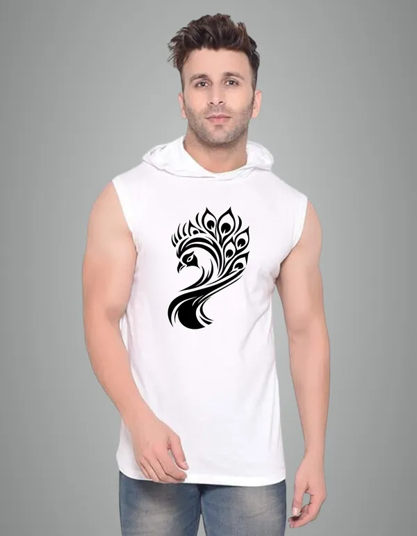 White_Cotton_Blend_Trendy_Peacockface_Gym_Vest_For_Men