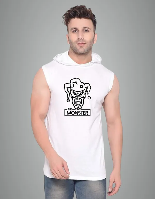 White_Cotton_Blend_Trendy_Monster_Gym_Vest_For_Men