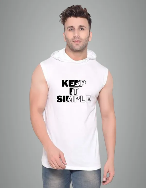 White_Cotton_Blend_Trendy_Keep_It_Simmple_Gym_Vest_For_Men