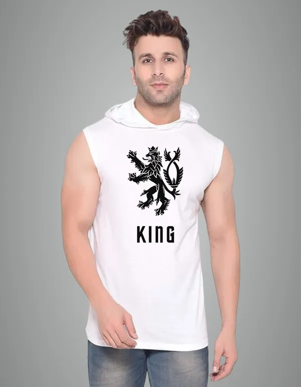 White_Cotton_Blend_Trendy_King_Gym_Vest_For_Men