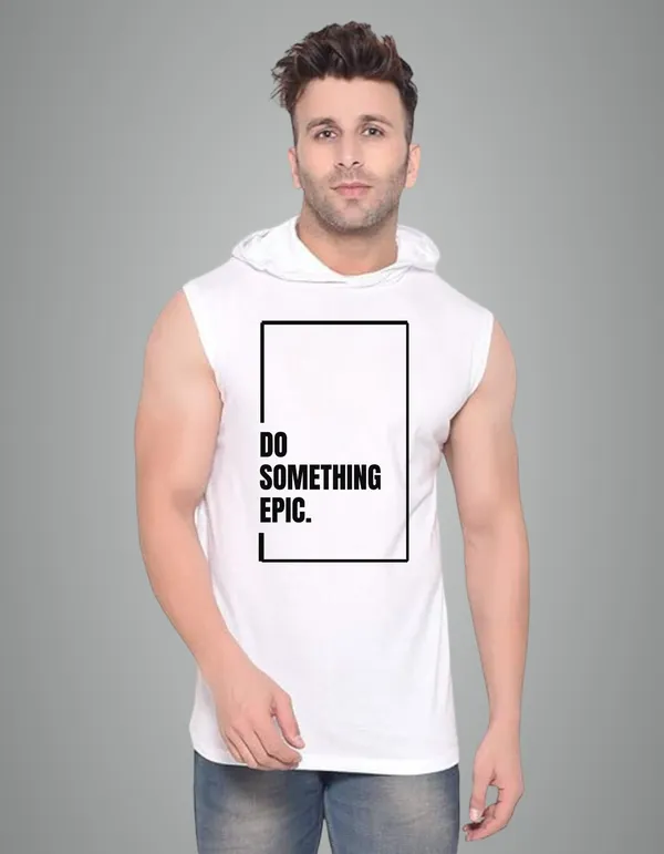 White_Cotton_Blend_Trendy_Do_Something_Epic_Gym_Vest_For_Men