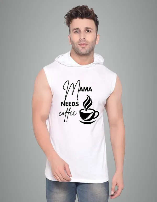 White_Cotton_Blend_Trendy_Mamaa_Needs_Coffee_Gym_Vest_For_Men