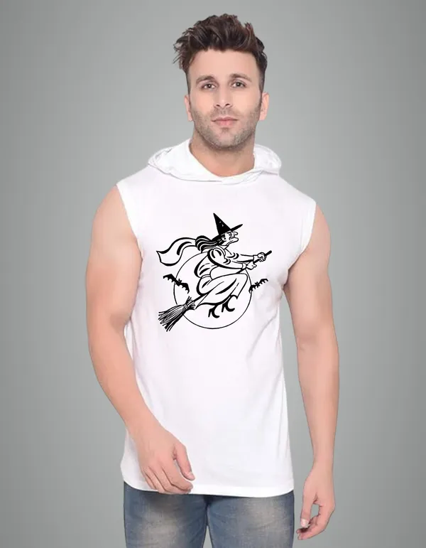 White_Cotton_Blend_Trendy_Witch_Gym_Vest_For_Men
