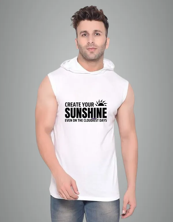 White_Cotton_Blend_Trendy_Create_Youur_Sunshine_Gym_Vest_For_Men