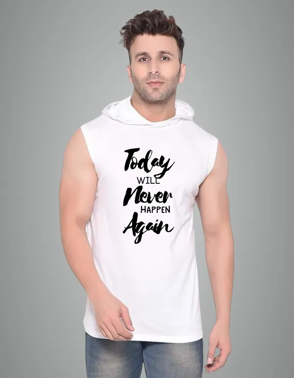 White_Cotton_Blend_Trendy_Today_Will_Gym_Vest_For_Men