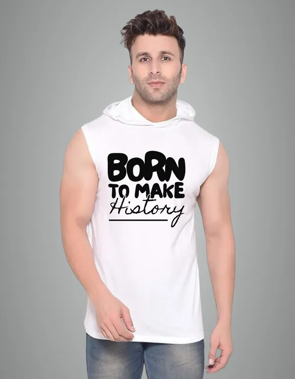 White_Cotton_Blend_Trendy_Born_To_Make_History_Gym_Vest_For_Men