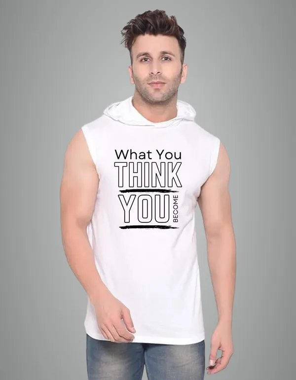 White_Cotton_Blend_Trendy_What_Youu_Think_Gym_Vest_For_Men