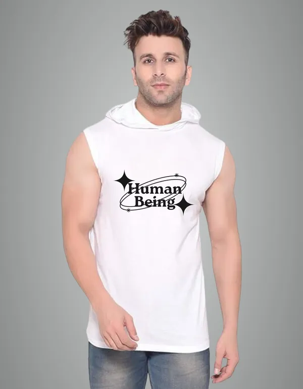 White_Cotton_Blend_Trendy_Human_Being_Gym_Vest_For_Men