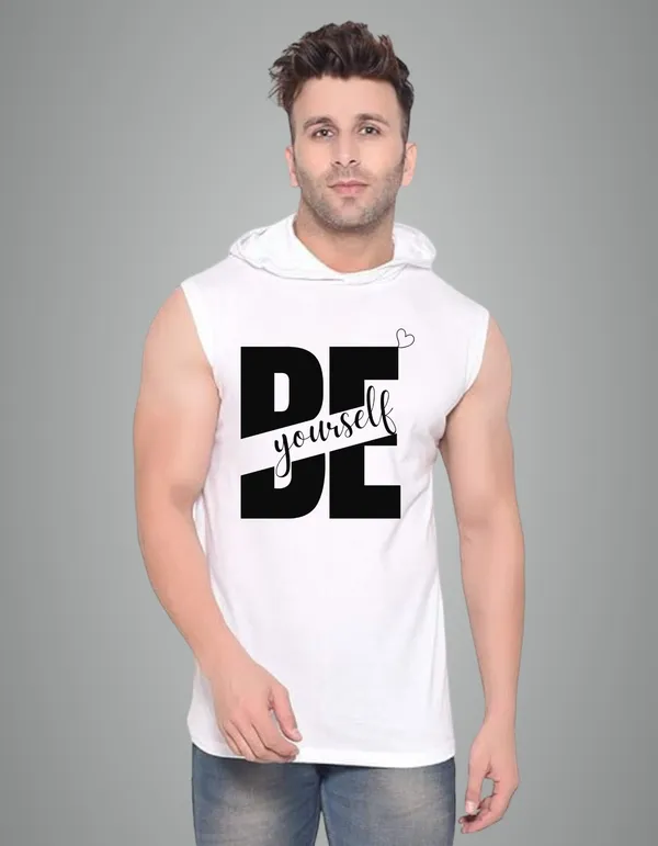 White_Cotton_Blend_Trendy_Be_Youurself_Gym_Vest_For_Men