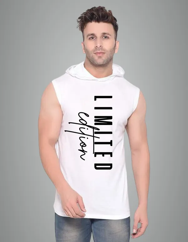 White_Cotton_Blend_Trendy_Limited_Edition_Gym_Vest_For_Men
