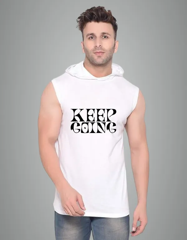 White_Cotton_Blend_Trendy_Keep_Going_Gym_Vest_For_Men