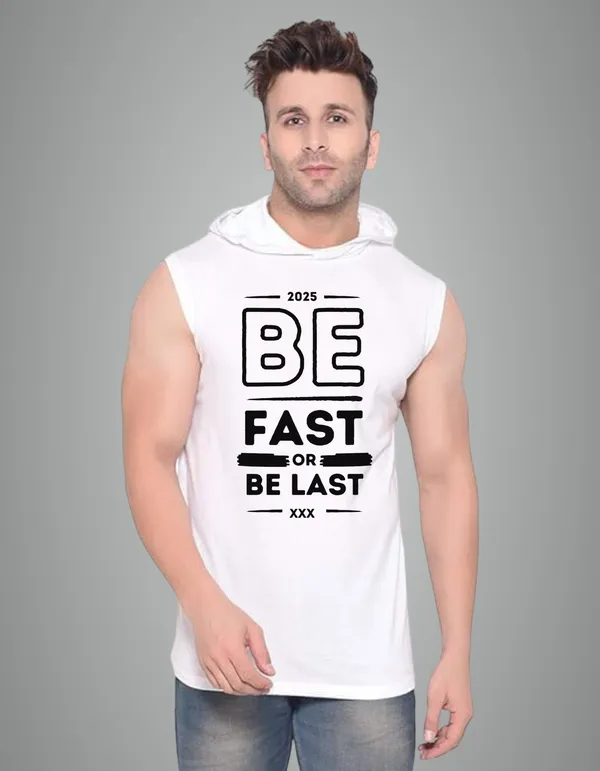 White_Cotton_Blend_Trendy_Be_Fast_Gym_Vest_For_Men