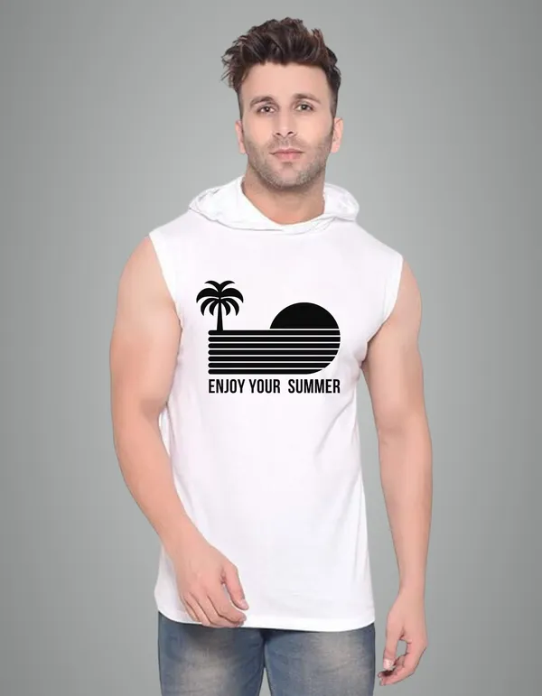 White_Cotton_Blend_Trendy_Enjoy_Youur_Summer_Gym_Vest_For_Men